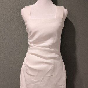 Reformation Kerrigan Linen Dress White - Size 0